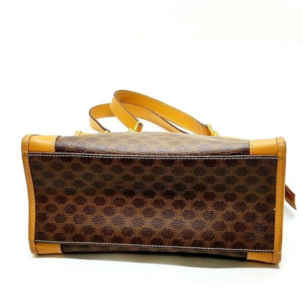 CELINE Brown PVC Hand Bag mon582-102525 - Picture 9 of 16